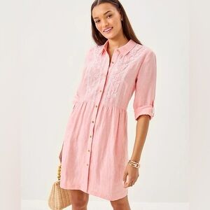 Lilly Pulitzer Pink Button-Down Dress